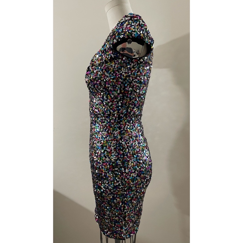 Dress The Population Zoe Confetti Sequin Dress small - Picture 6 of 14